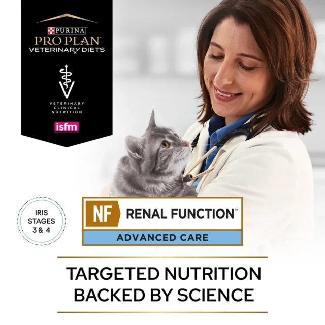 Purina Pro Plan Veterinary Diets NF Renal Function Advanced Care Wet Cat Food Pouches 10 x 85g - Image 5