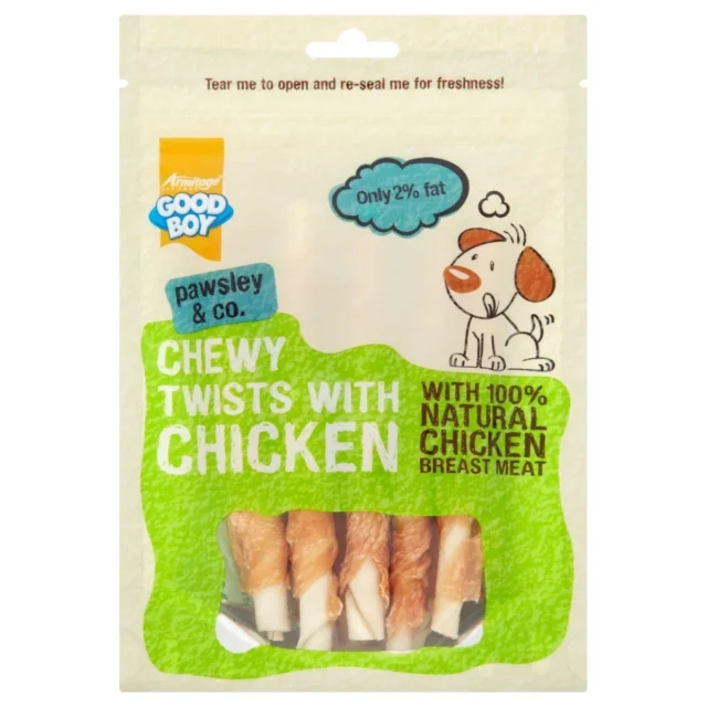 Good Boy Pawsley & Co Chewy Twists with Chicken 90g